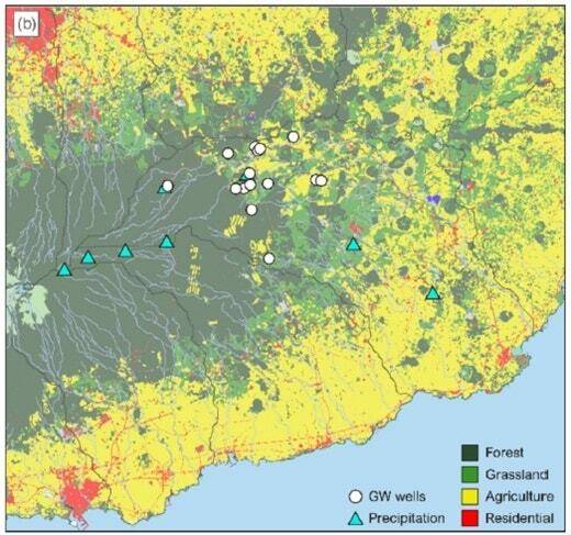 제주삼다수 지하수 생성 연령 규명 연구지역 위치도. 제주개발공사 제공
